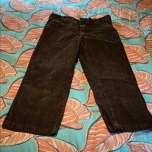 Dickies Black Corduroy Cropped Pants